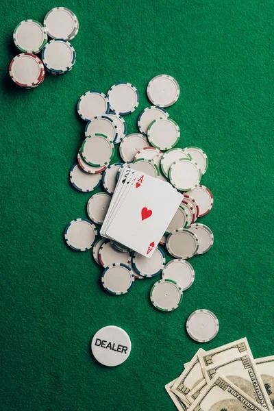 Three Teen Patti cards displayed on table showing a Pair hand